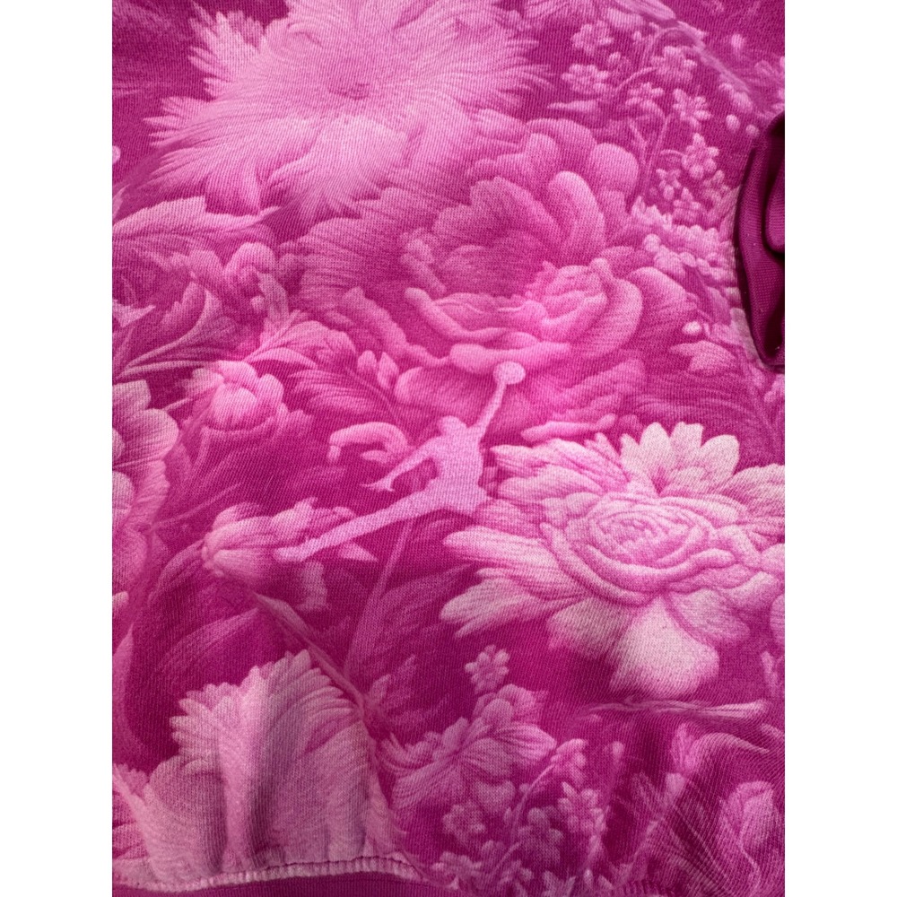Jordan Girls Brooklyn Essentials Floral-Print Pullover Hoodie Size M 10-12 - Picture 8 of 8